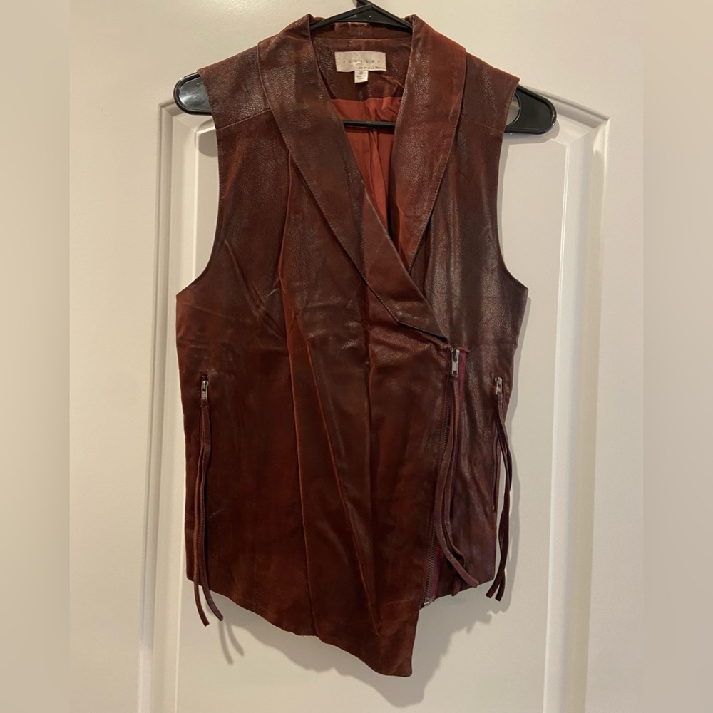 Faux Soft Leather Vest